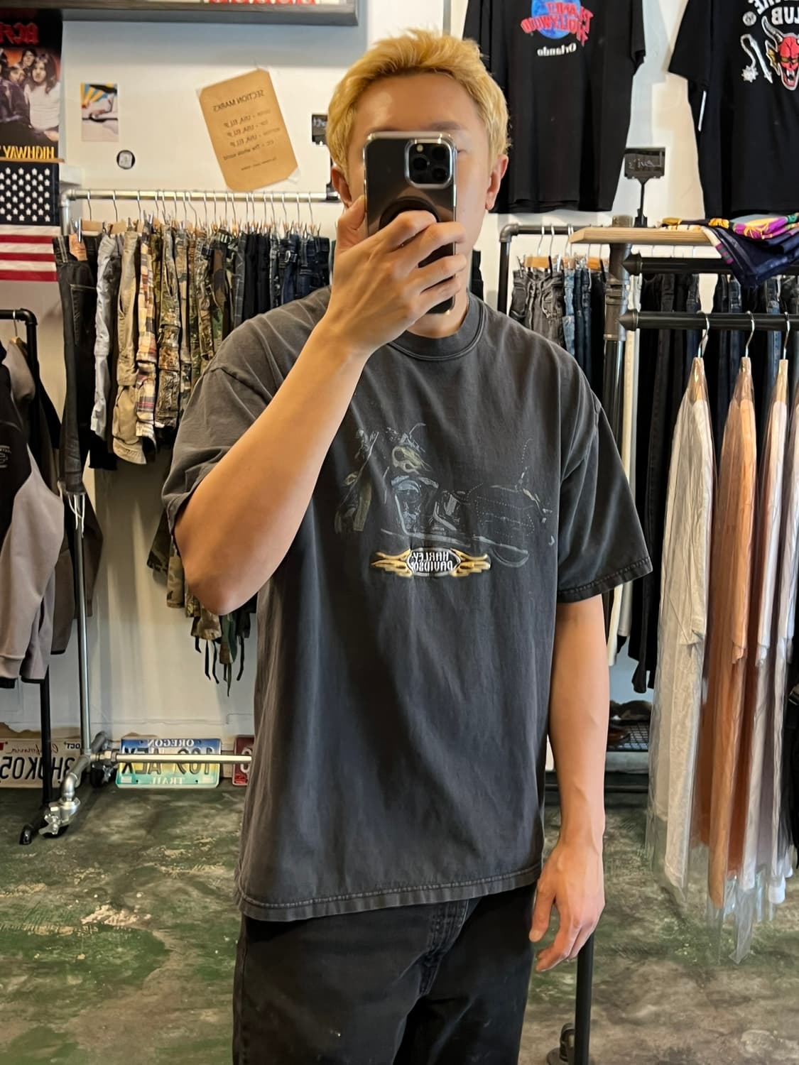 00's [XL] 할리데이비슨 애리조나 USA 빈티지 반팔티 상품이미지2