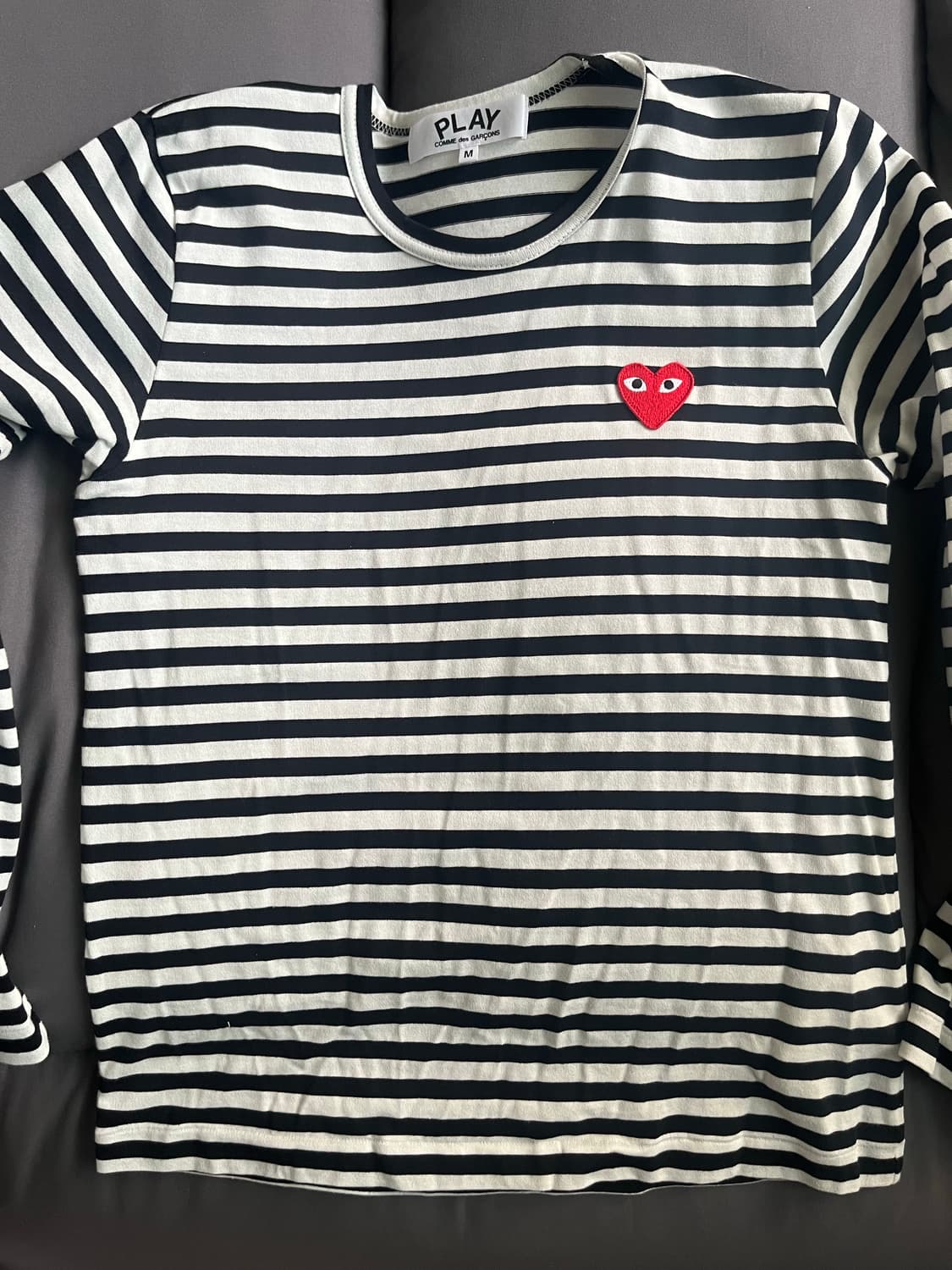 꼼데가르송 스트라이프 롱슬리브 m 상품이미지1