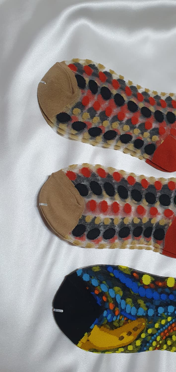 옐로우 레드 도트 CONNISTINE MUSEUM 코니스틴 뮤지엄 양말  상품이미지6
