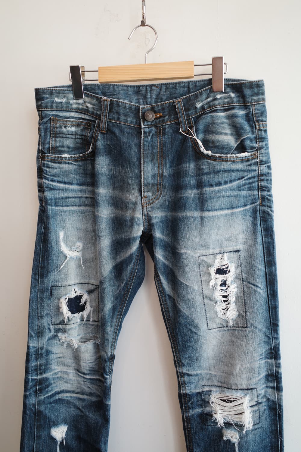 Japan brand 데미지 데님팬츠 (34인치) 상품이미지2