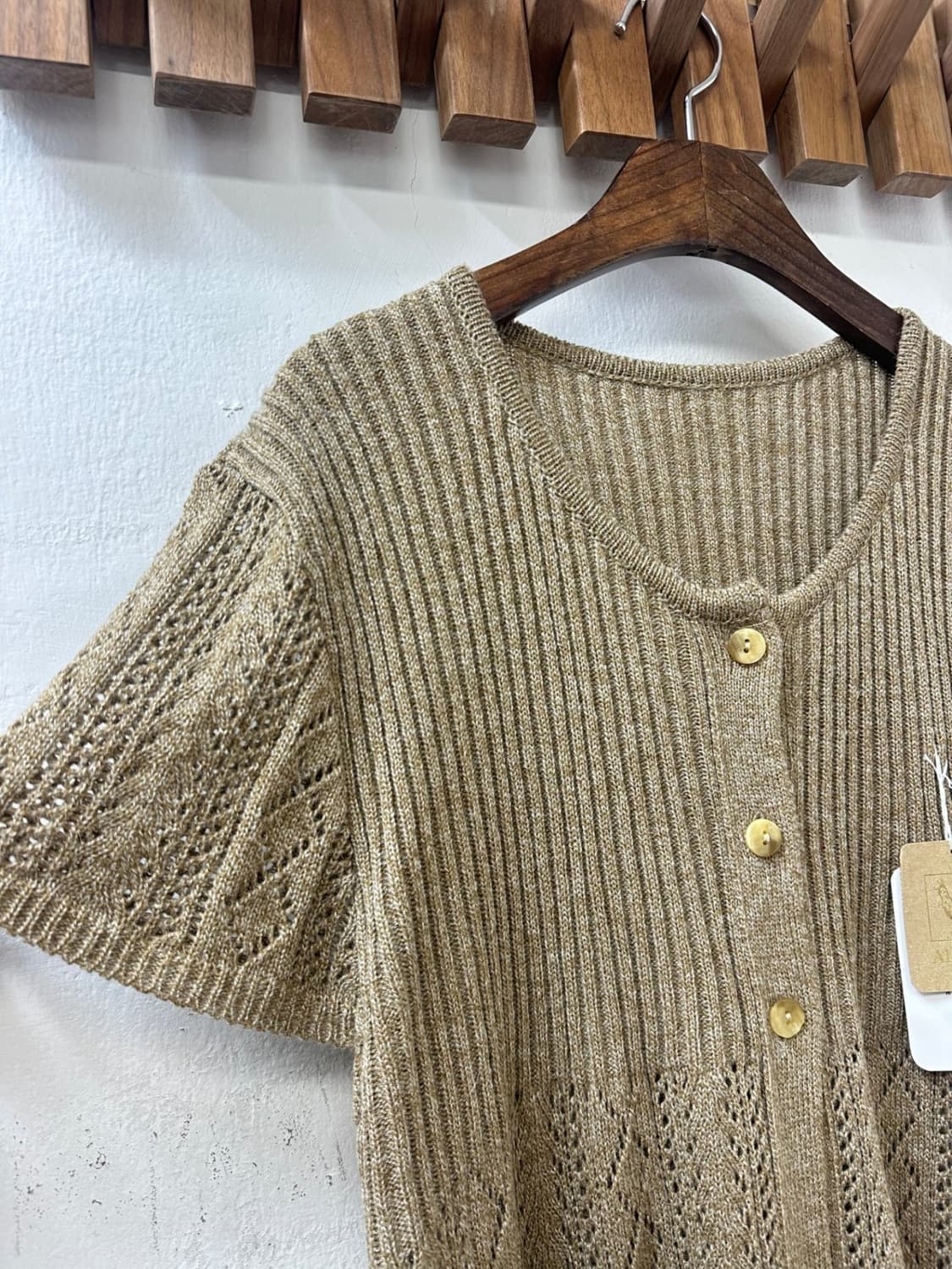 일본빈티지 알파카반팔니트(새상품) 상품이미지2