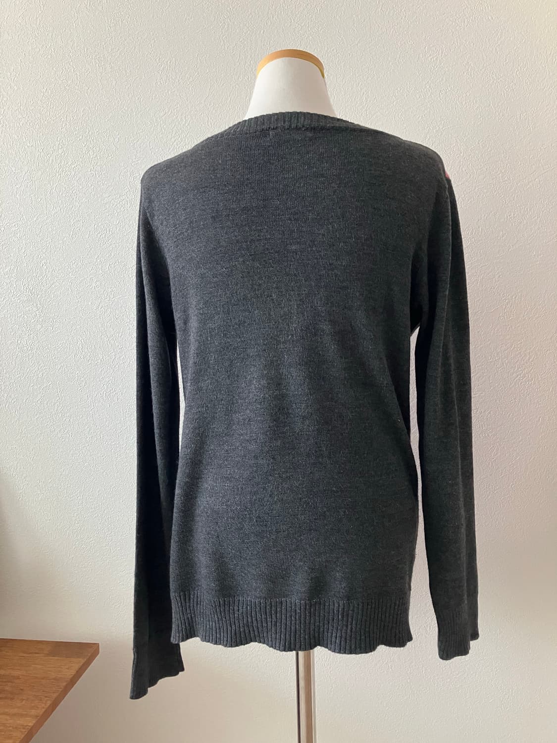 CLEF DE SOL 하트 아가일 가디건 일본빈티지 멘헤라 갸루 지뢰계 상품이미지4