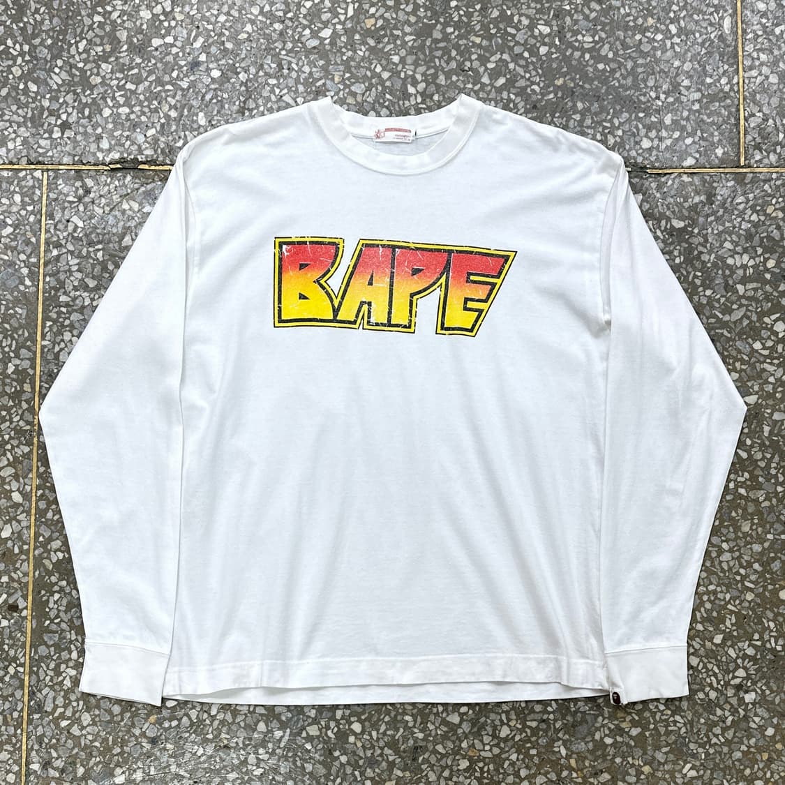 Early 00s 베이프 키스 패러디 롱슬리브 티셔츠 XL 상품이미지2
