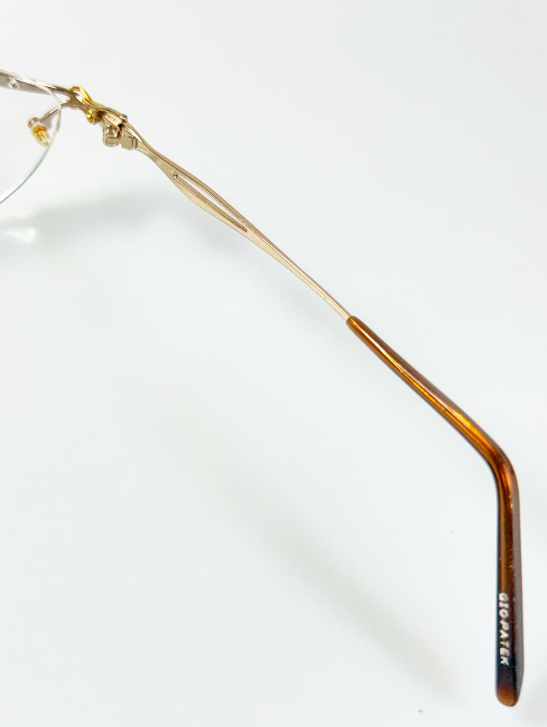 GIO PATEK 골드 티타늄 오벌 무테 빈티지 안경 상품이미지6