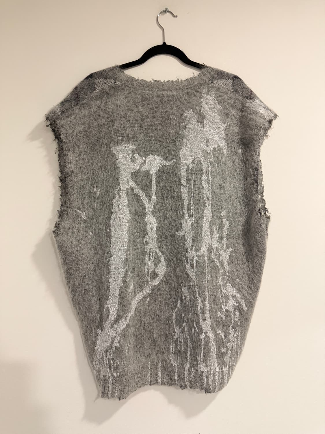 R13 아가일 니트 베스트 그레이 상품이미지3