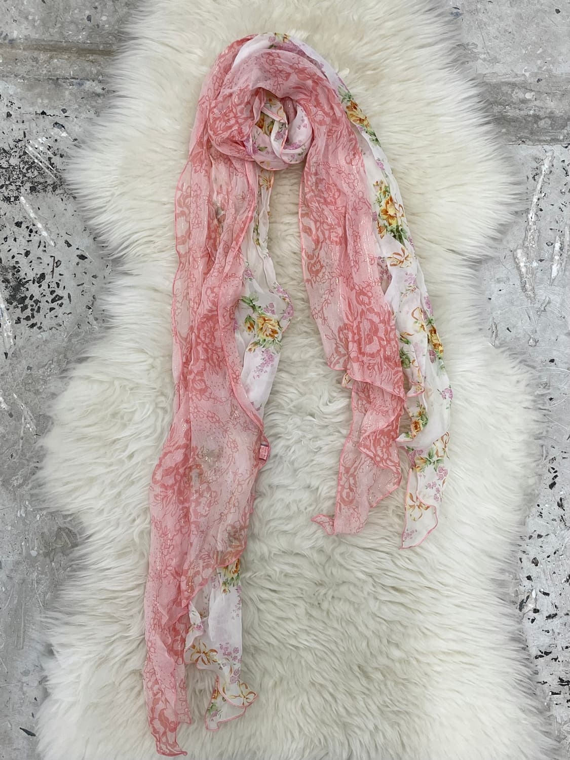 플로럴 핑크 페어리 머플러  상품이미지4