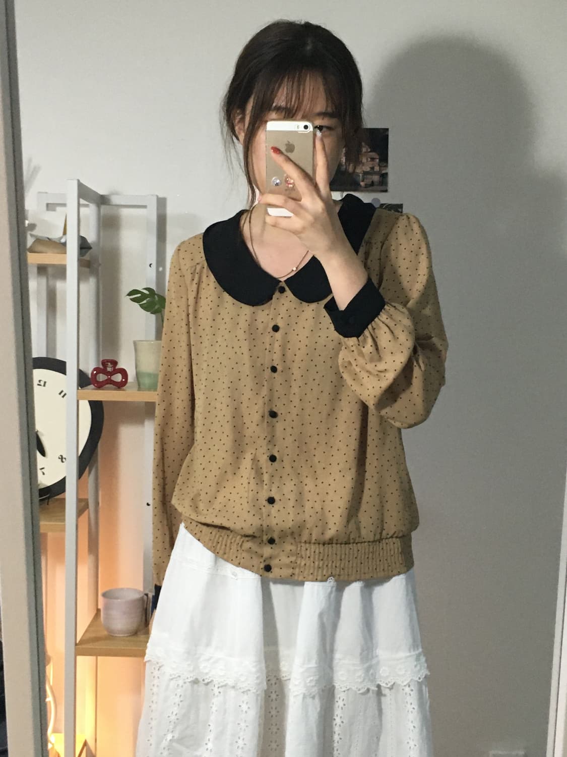 로리즈팜 모카 도트 블라우스 상품이미지1