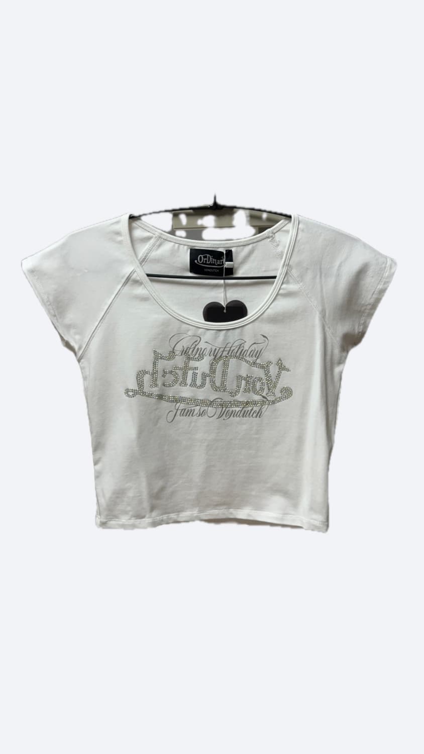 ORDINARY HOLIDAY 로고 슬림 티셔츠 상품이미지1