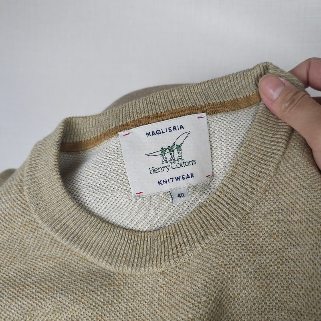 헨리코튼 라운드니트티 남자100사이즈  상품이미지3