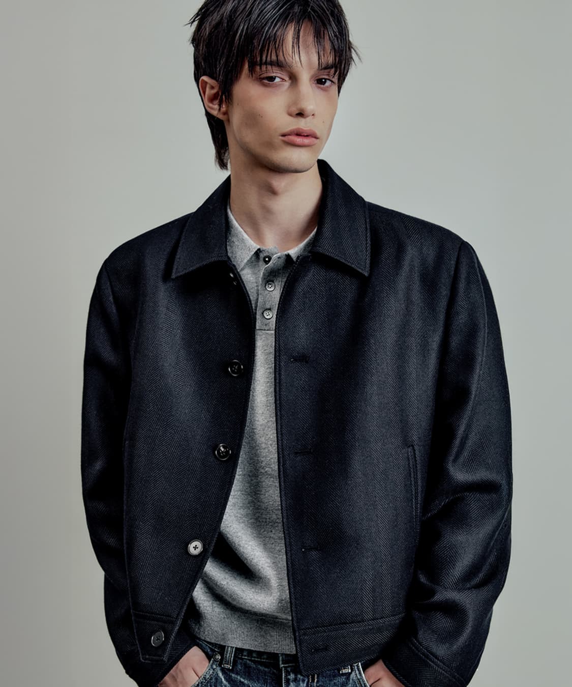 엘무드 마르코스 울 트러커 자켓 46 사이즈 팝니다 상품이미지1