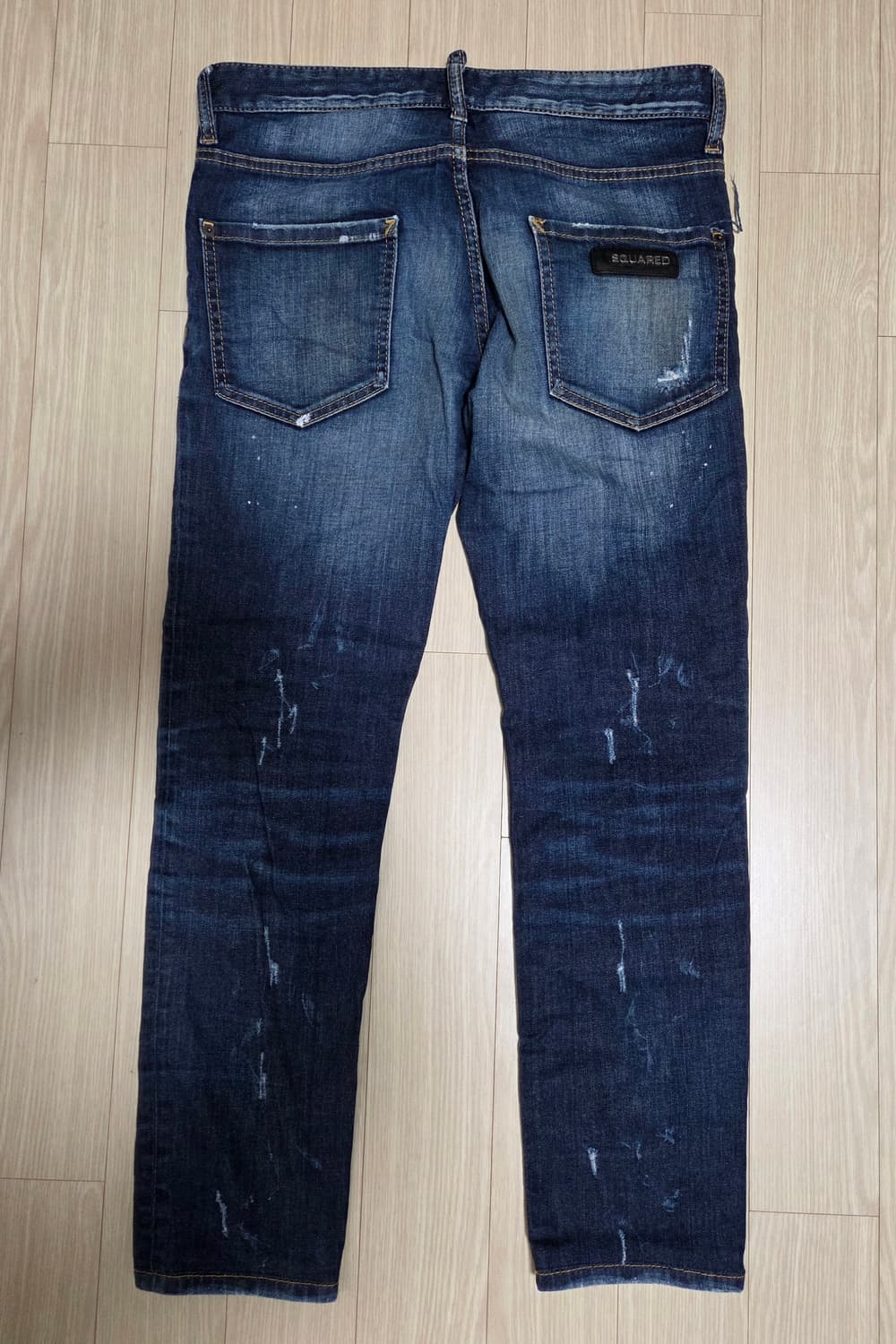 디스퀘어드 루키 레더 패치 데님팬츠 상품이미지2