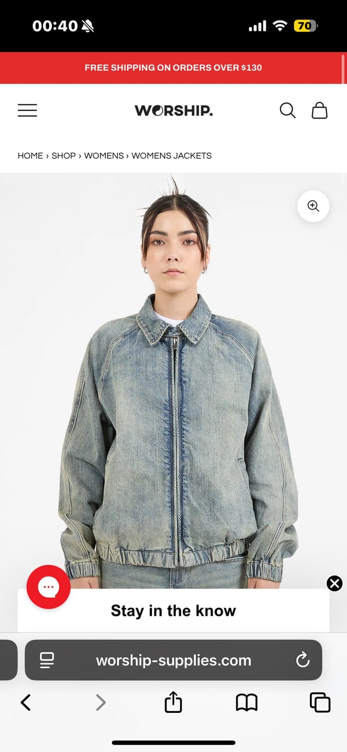 worship 데님자켓 상품이미지3