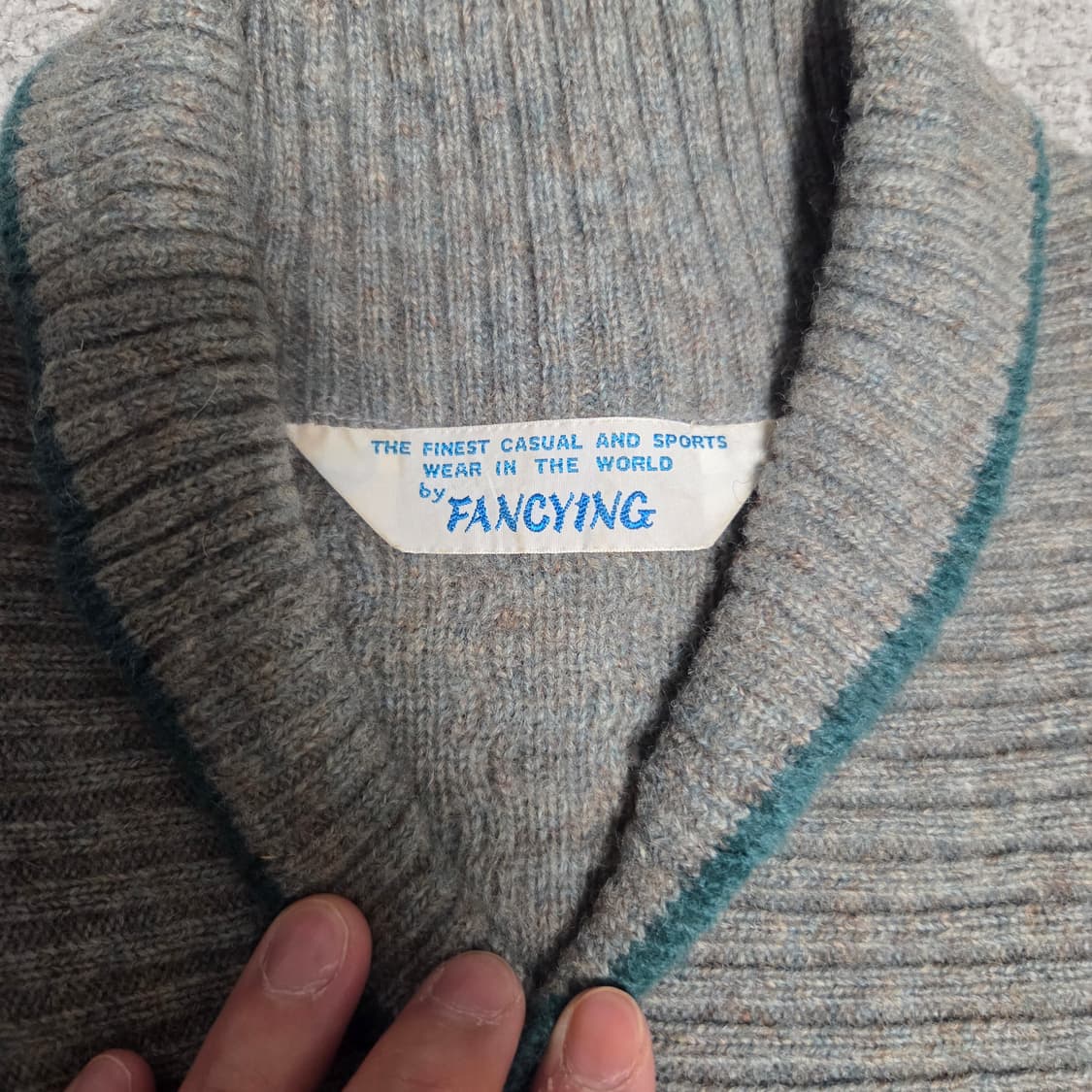 Fancying 재팬 숄 니트 스웨터 L(100) 상품이미지3