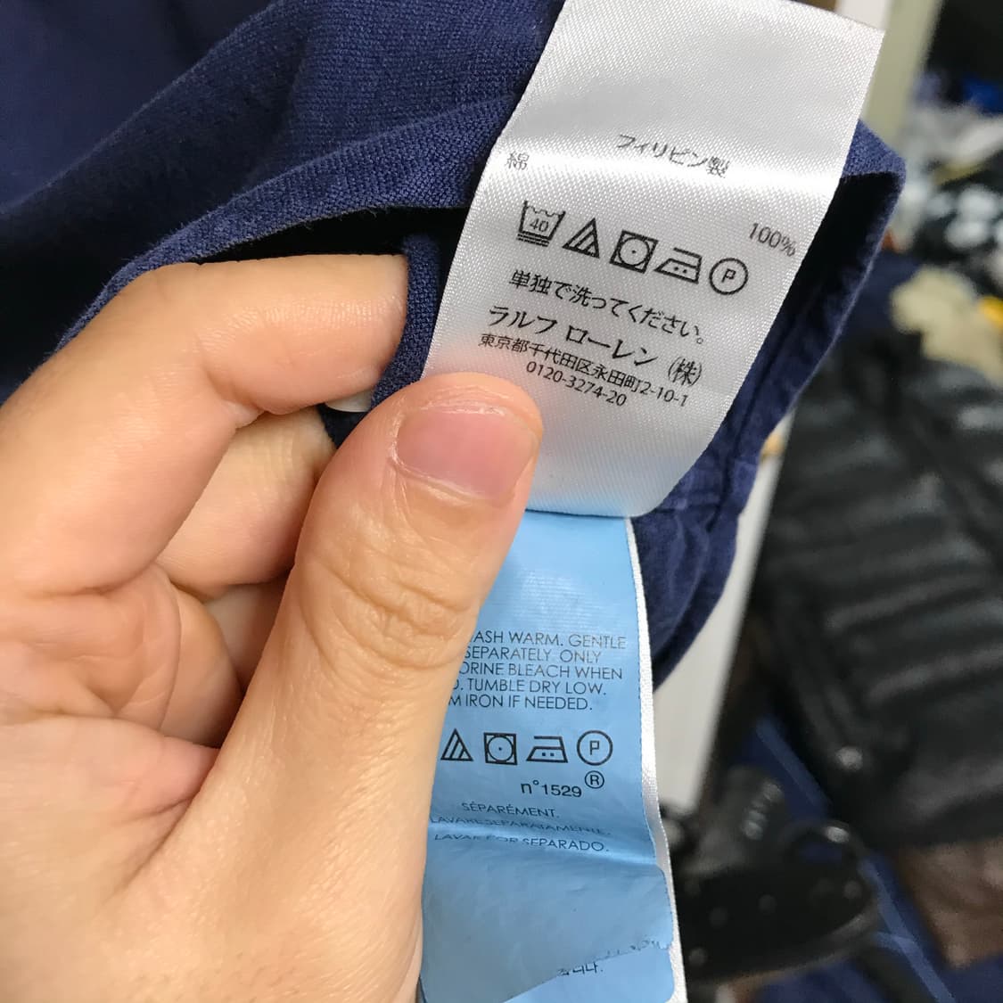 폴로 네이비 단색셔츠 상품이미지5