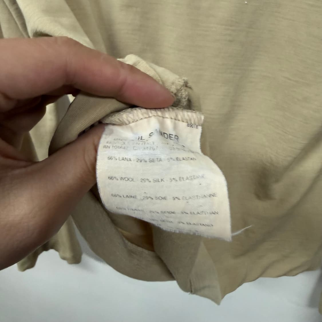 질샌더 라프시몬스 아카이브 하이넥 티셔츠 상품이미지4