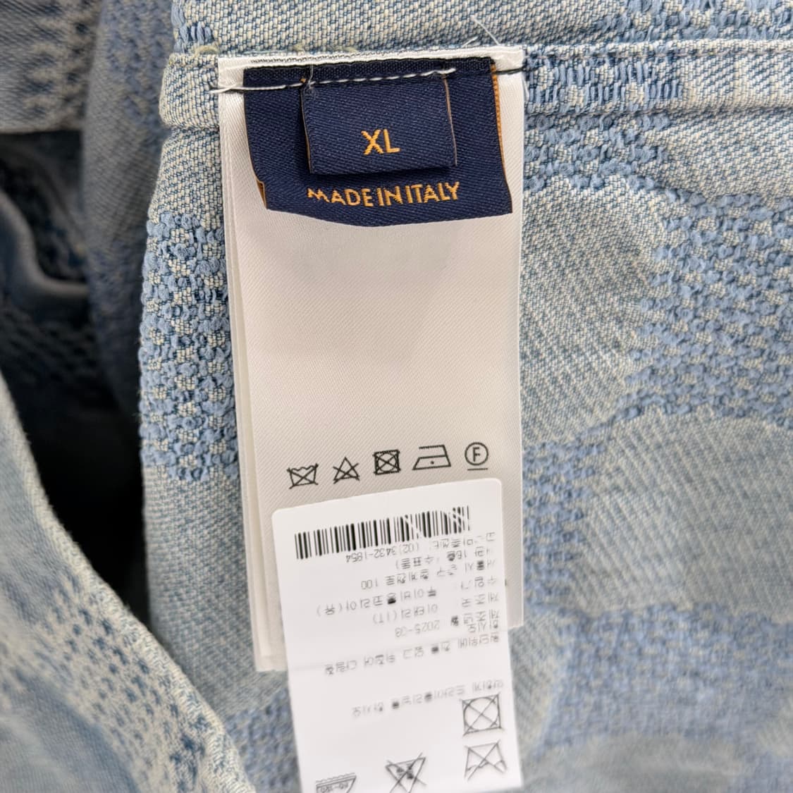 (S/XL) / 루이비통 다미에 3D 라이트 데님쇼트 슬리브드 반팔셔츠 상품이미지7