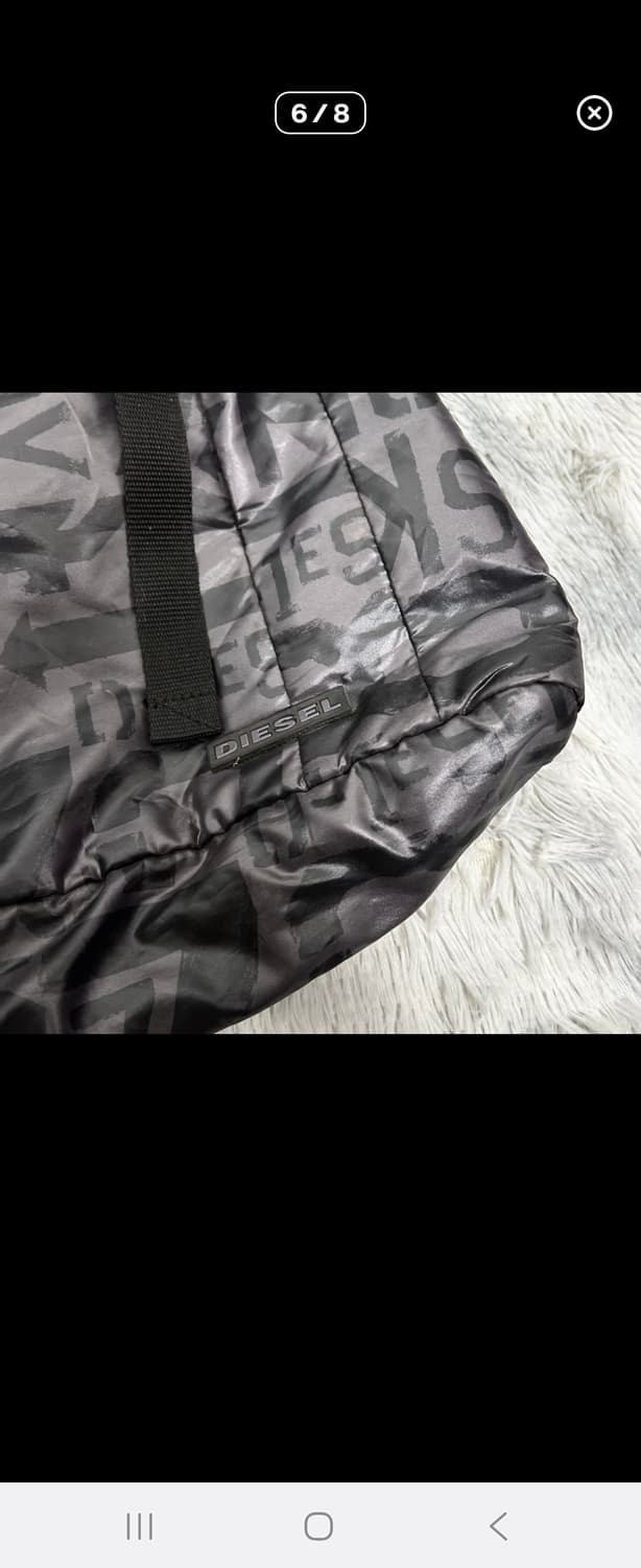 디젤 블랙패턴멀티로고 숄드백 상품이미지2
