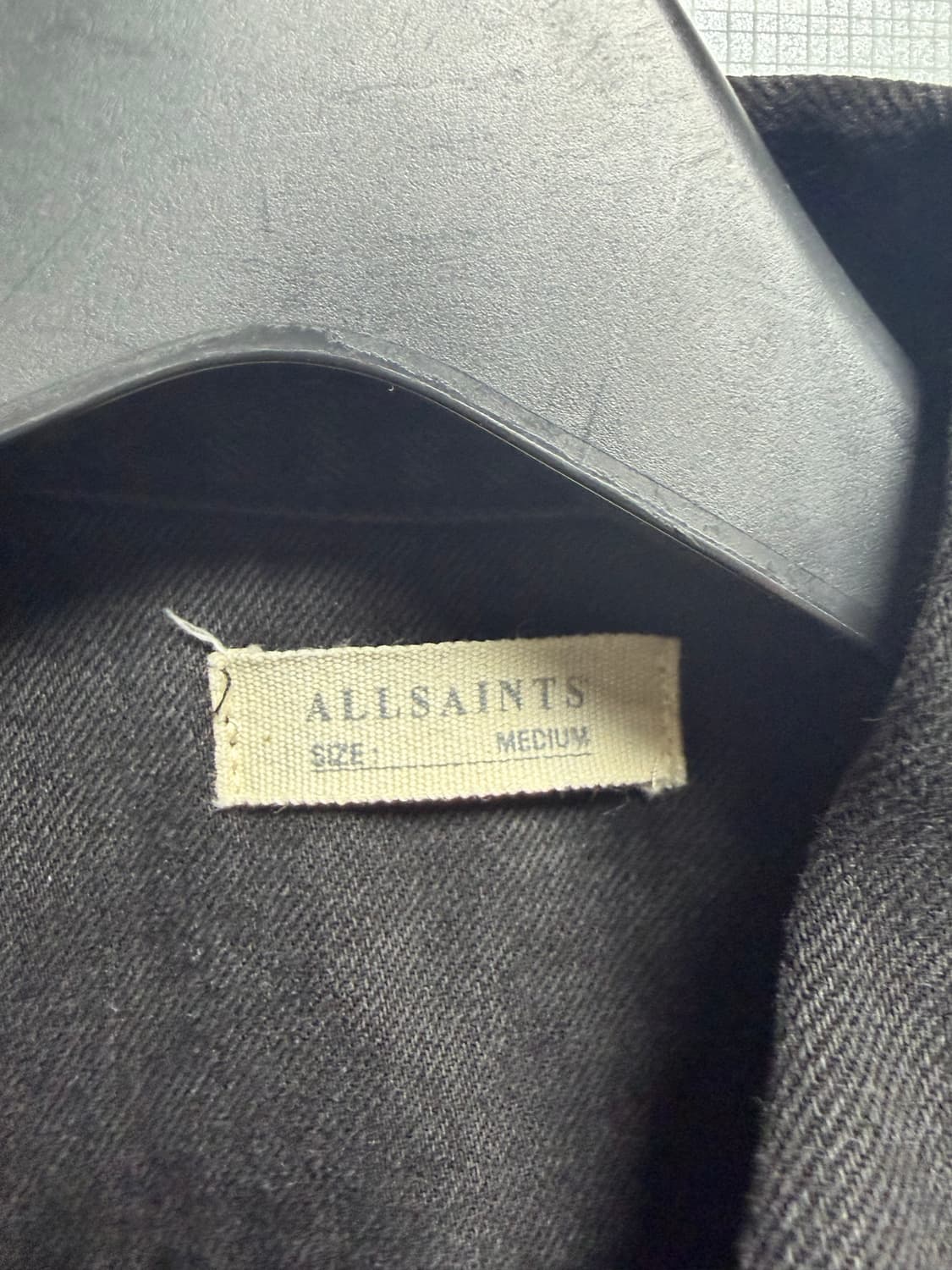 올세인츠 블랙 데님 자켓 M 100사이즈 상품이미지3