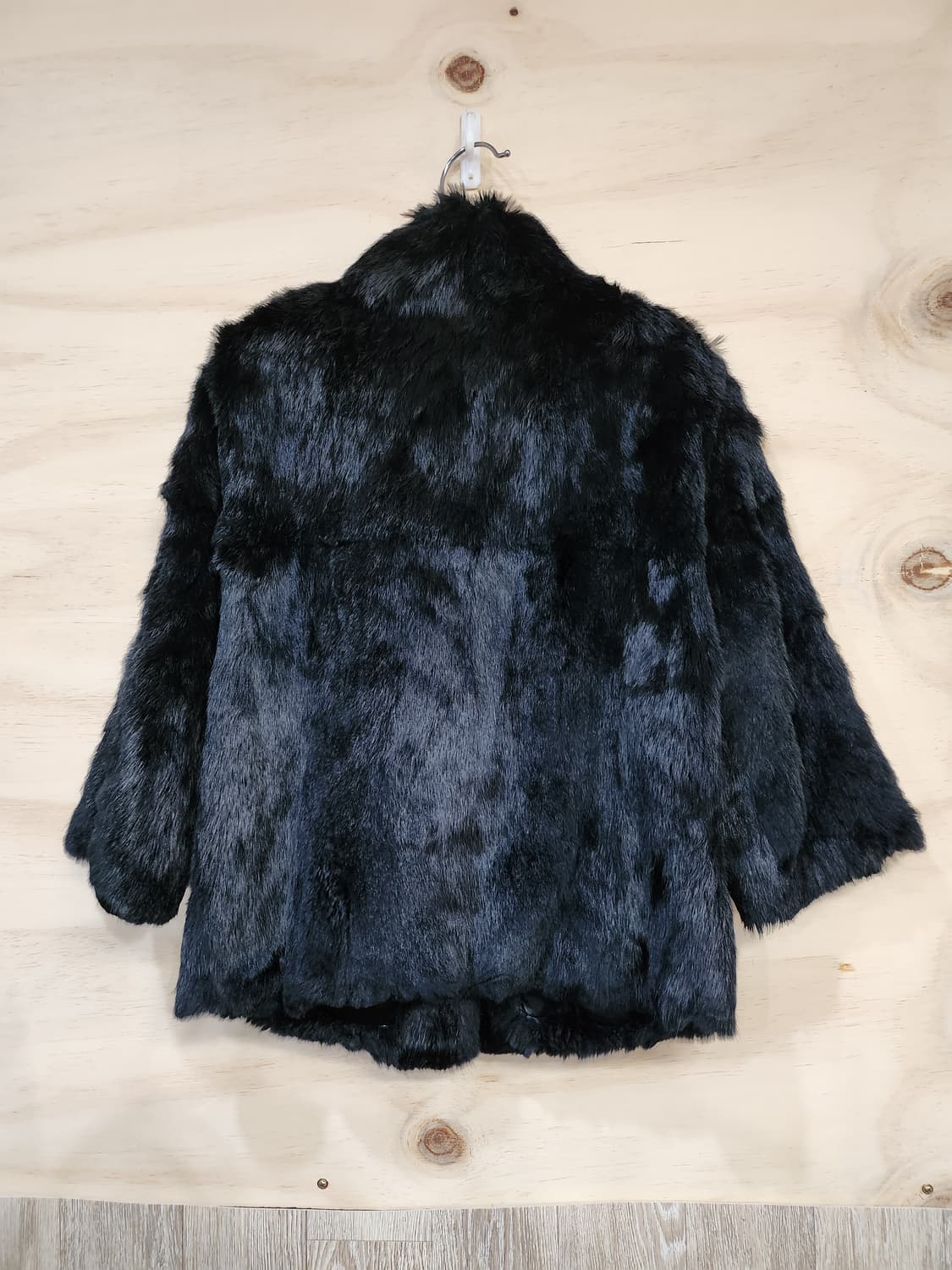 589) 탑걸 토끼털 7부 퍼 자켓 상품이미지2