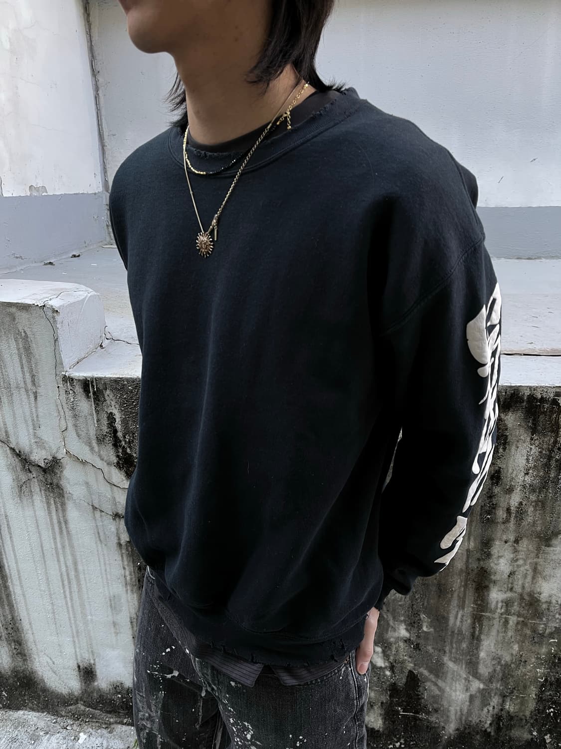 Sasquatchfabrix Damaged Sweatshirt 상품이미지9