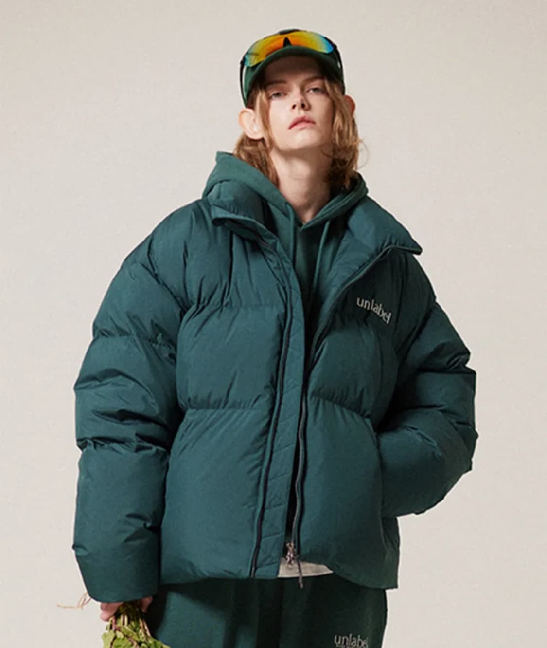 언레이블 덕다운 숏패딩 L 상품이미지1