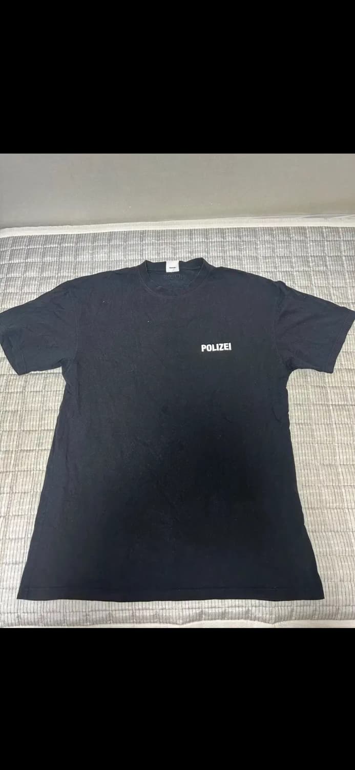 [XL] 베트멍 폴리자이 반팔 티셔츠 블랙 상품이미지2