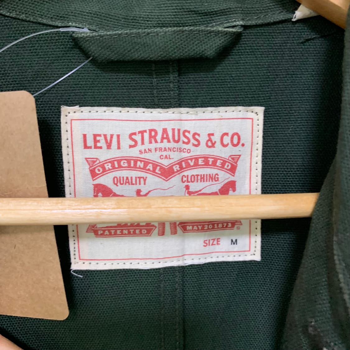 리바이스 카키 그린 생지 워크 자켓 남성 M 아메카지 스트릿 00s 상품이미지7