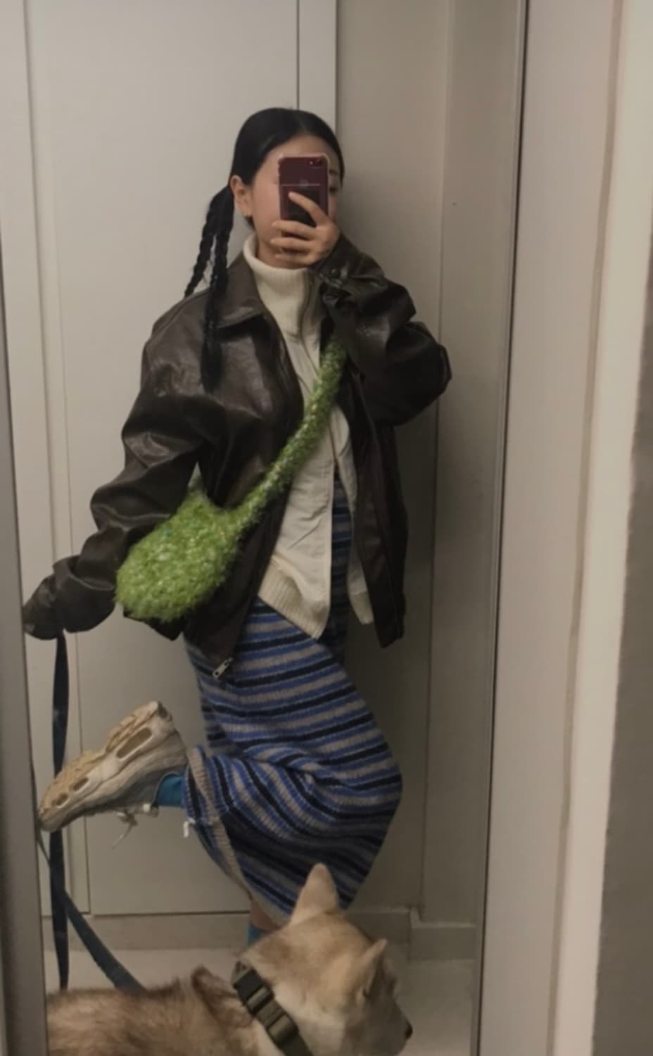 얼스지구 얼쓰지구 earthjigu 웰컴투상아 블루 나시 원피스 상품이미지3