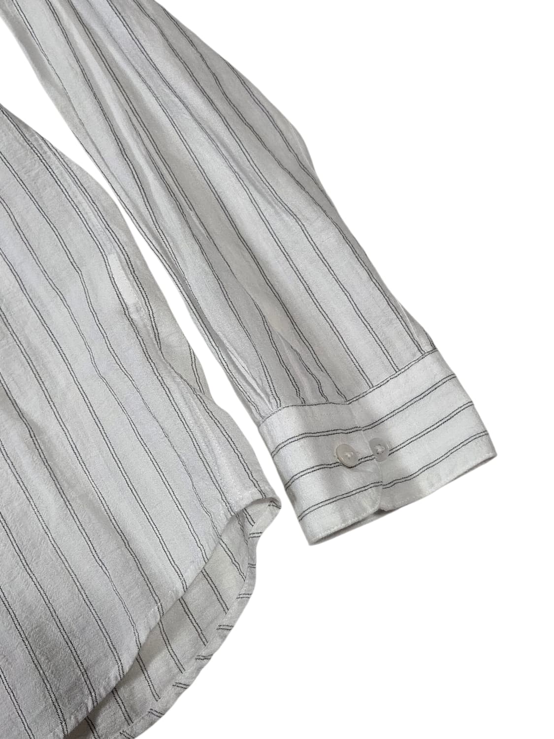 지오송지오 스트라이프 화이트 린넨혼방 셔츠 105 상품이미지6