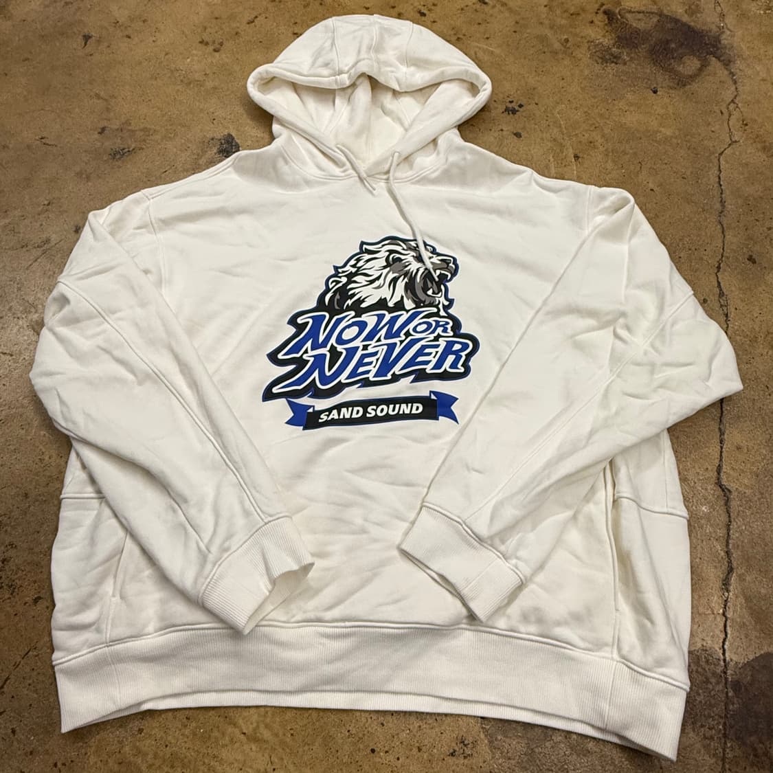 [정품/2XL] 삼성라이온즈 샌드사운드 후드티 화이트 b19 상품이미지2