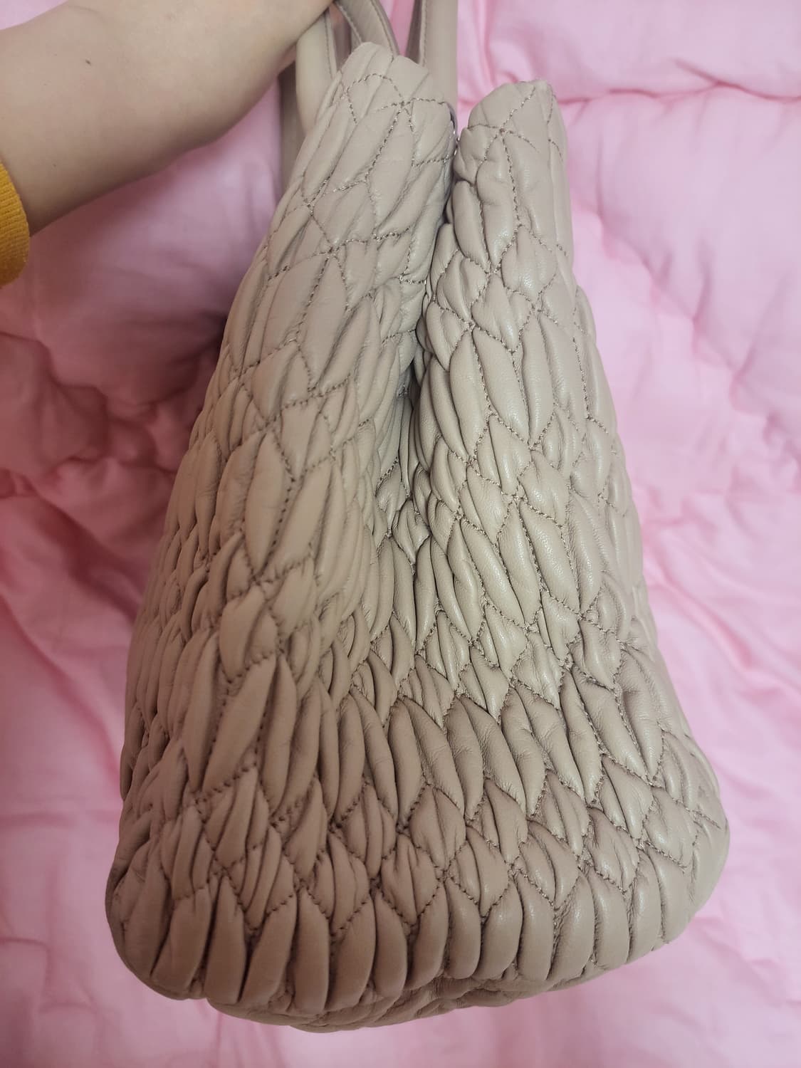 정품)급처상태좋음!미우미우 마틀라쎄나파크리스탈2way사첼토트크로스백가방 상품이미지6