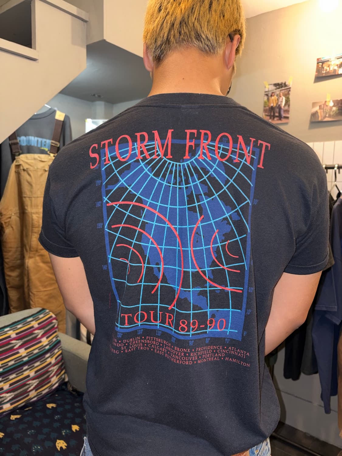 89-90 Billy Joel Storm Front tour T-sh 상품이미지8