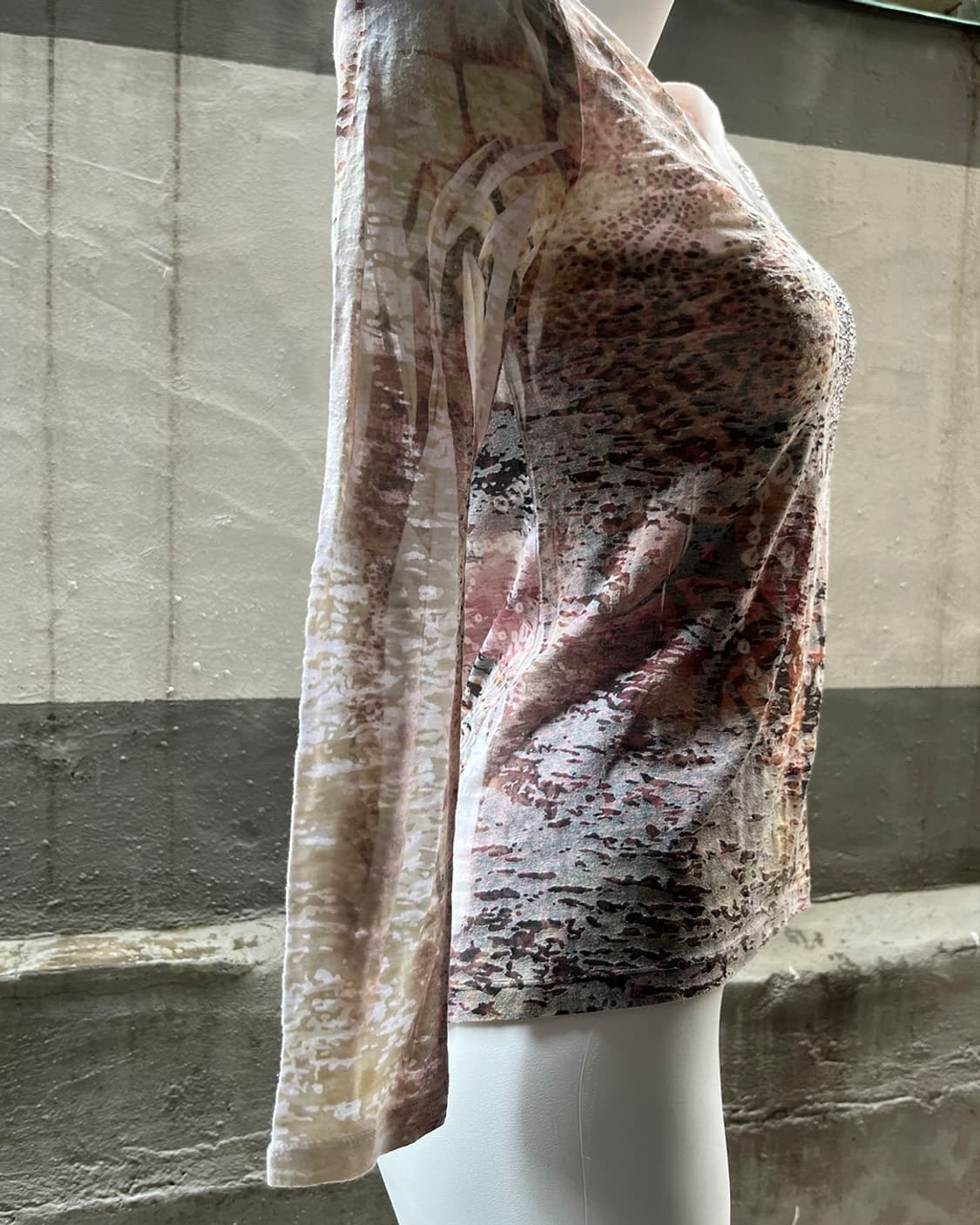 00‘s Grunge Cubic Art Print Long Sleeve 상품이미지3