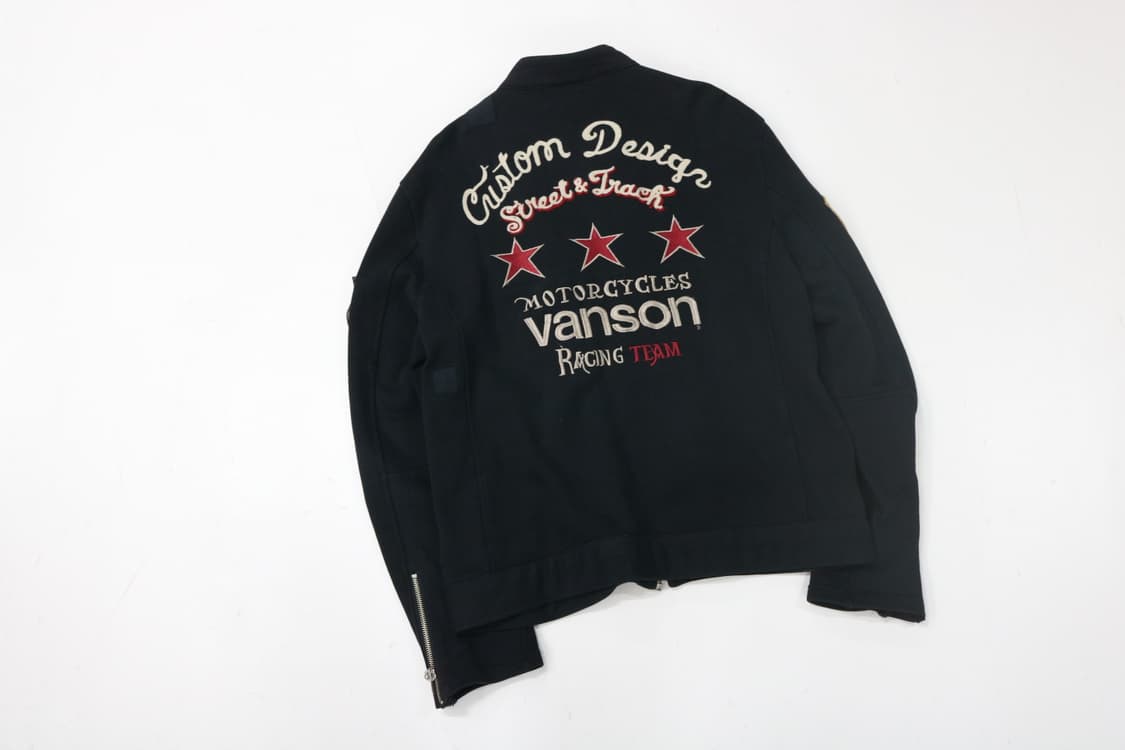 VANSON 밴슨 빈티지 멀티 패치 레이싱 코튼 자켓 (L) 상품이미지2