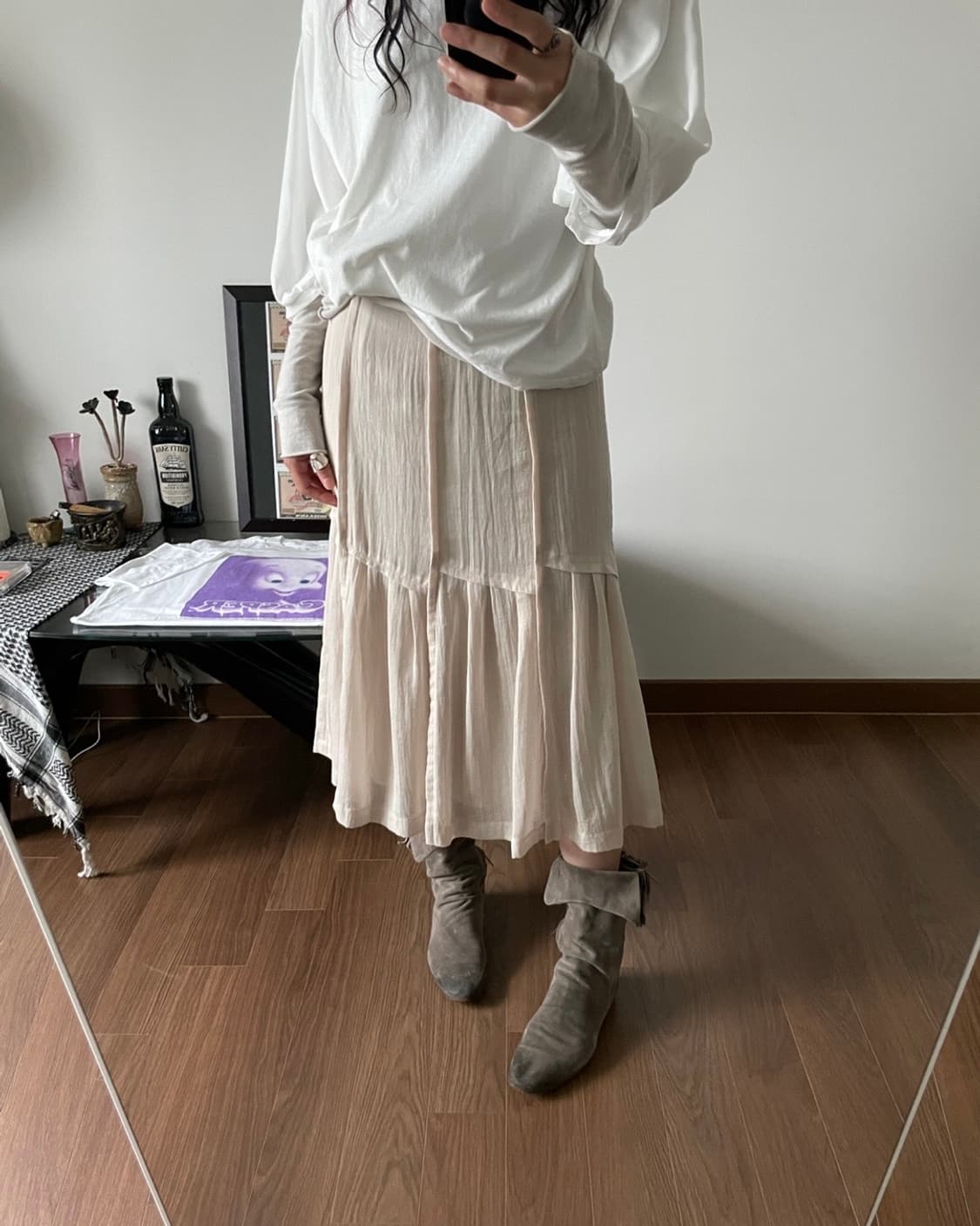 sheer long skirt 상품이미지10
