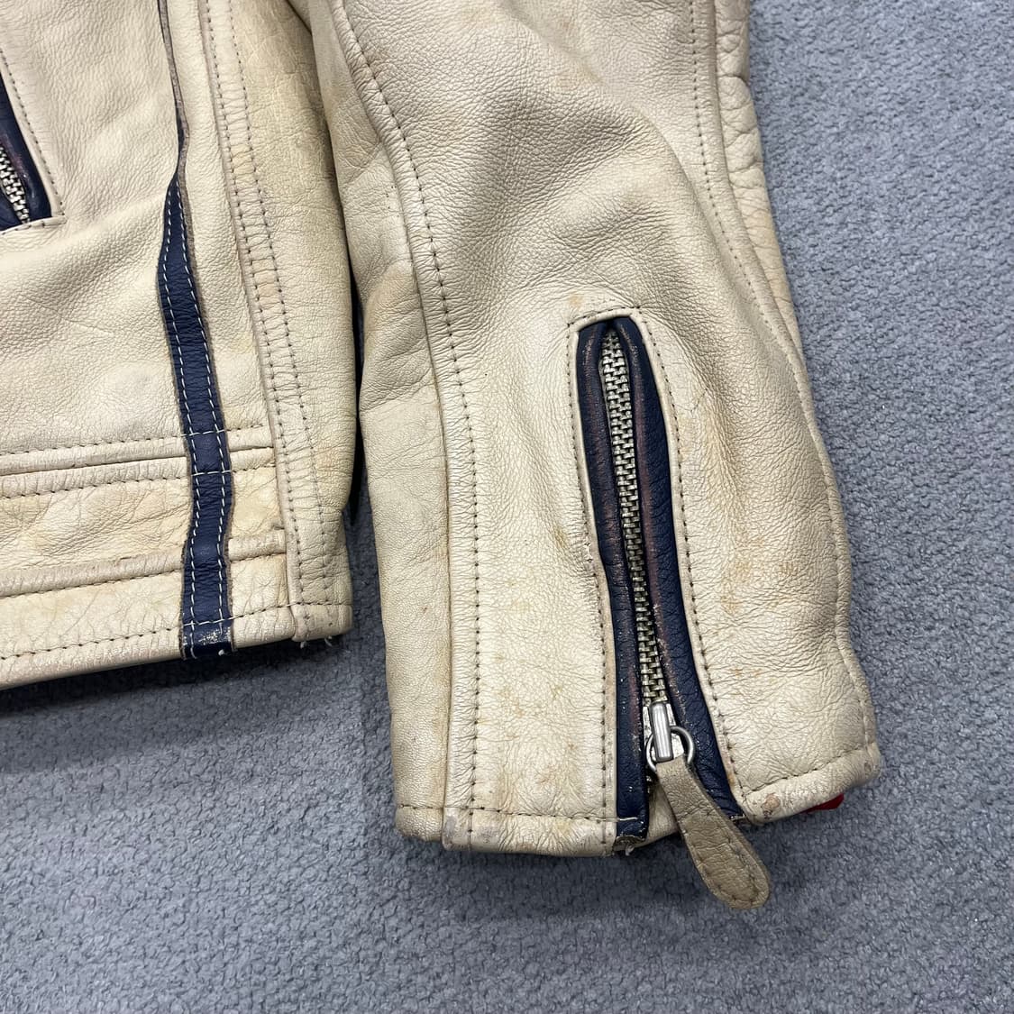 디젤 90s 레더 바이커 라이더 자켓 상품이미지6