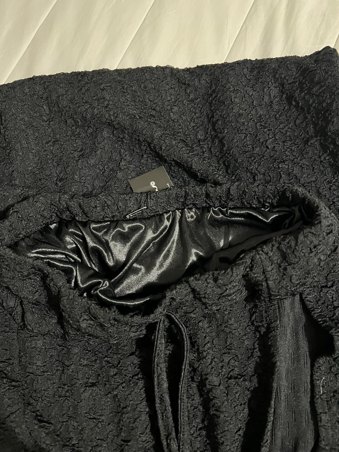 네스티팬시클럽 링클 슬릿 롱스커트 상품이미지5