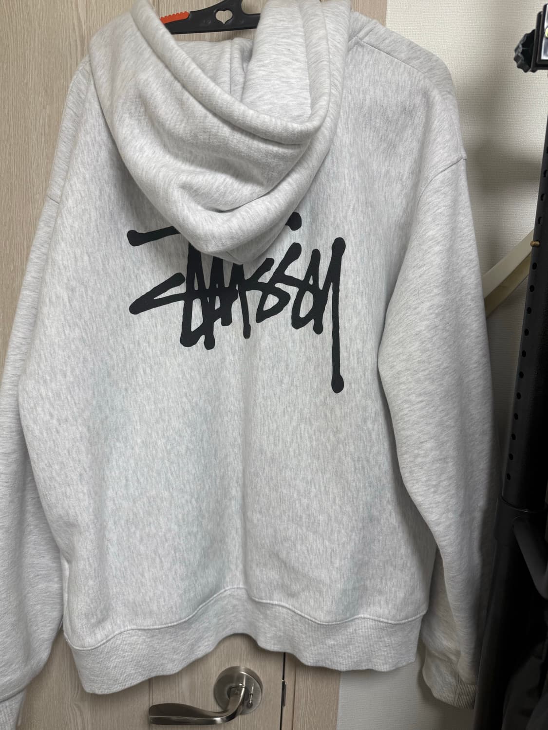 스투시 베이직 후드집업 애쉬 해더 상품이미지2