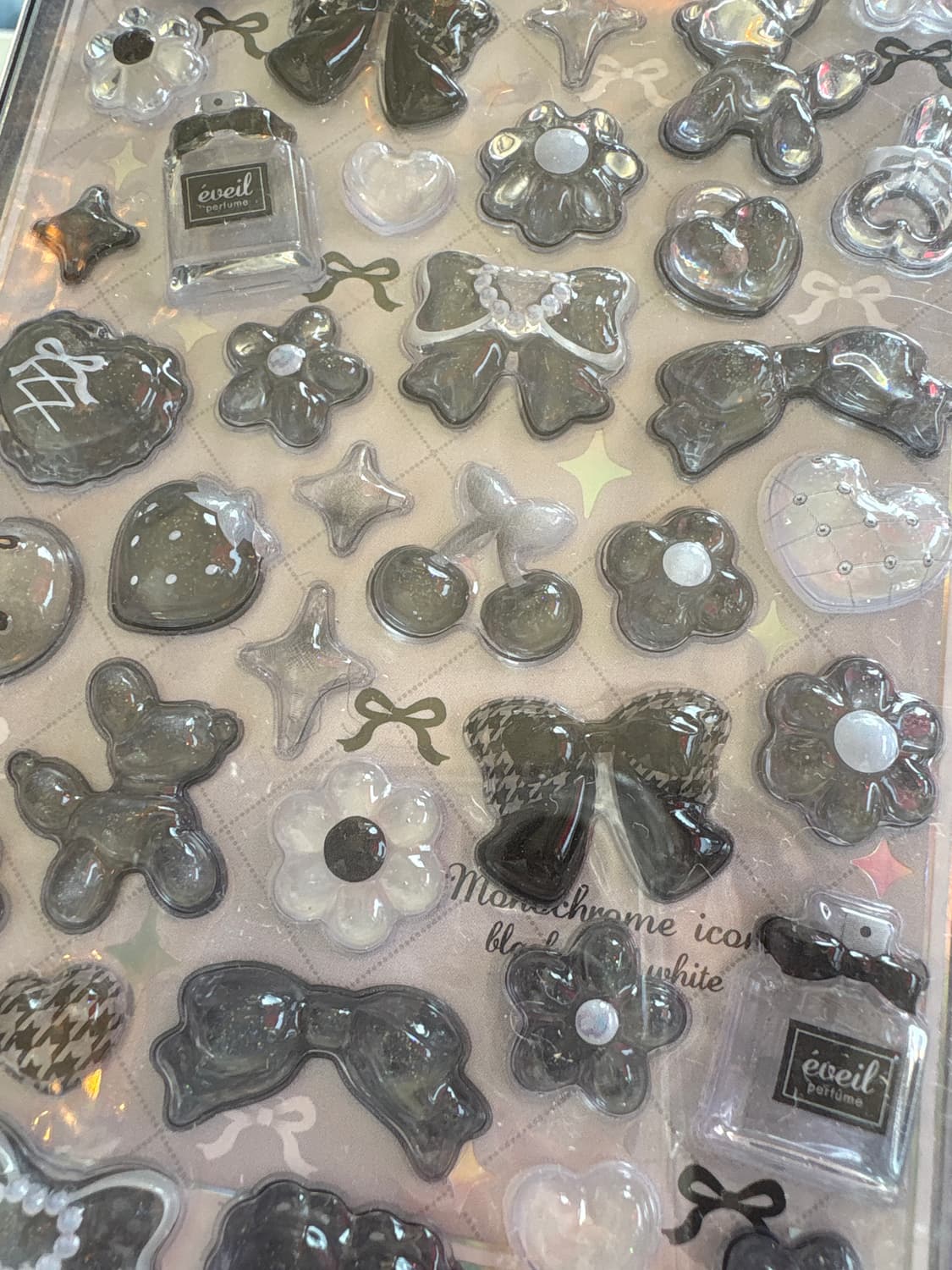 봉봉 드롭 스티커(블랙) 상품이미지2