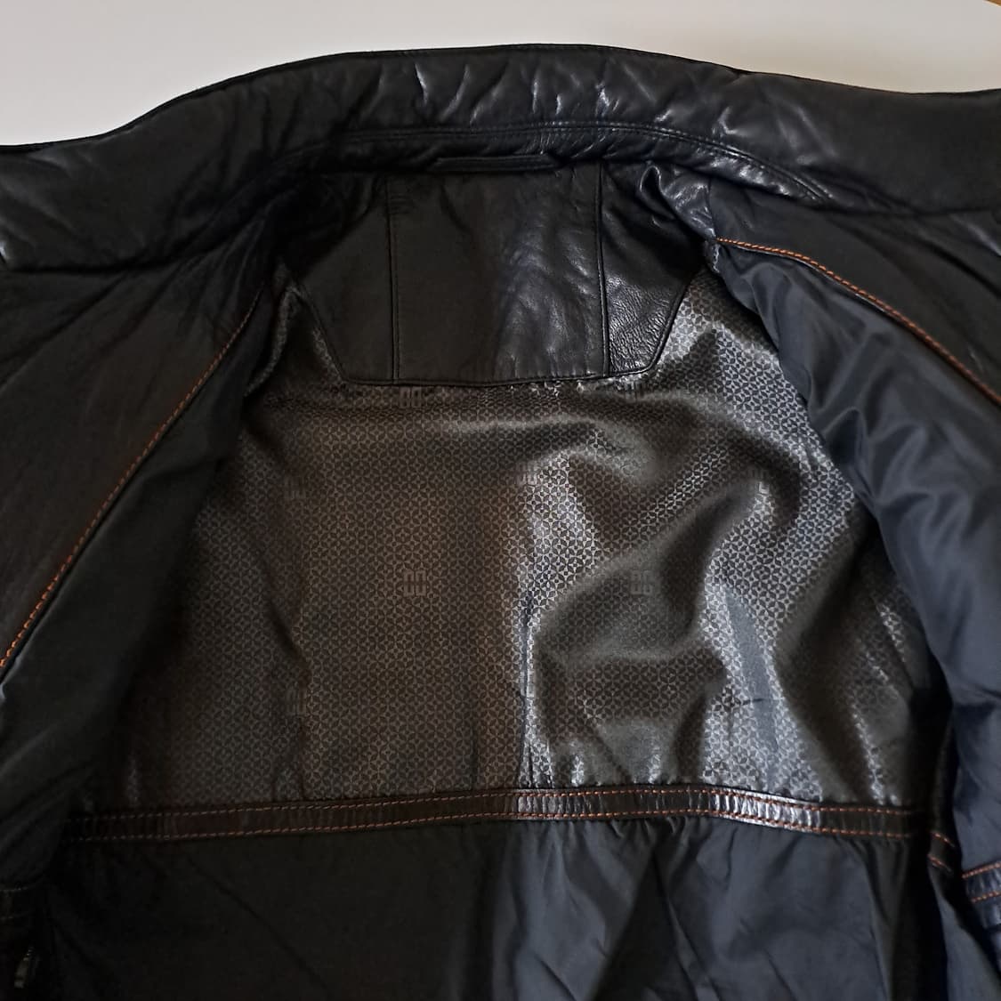 (택포) 양가죽 구스다운 블랙 자켓 95 B575 상품이미지7