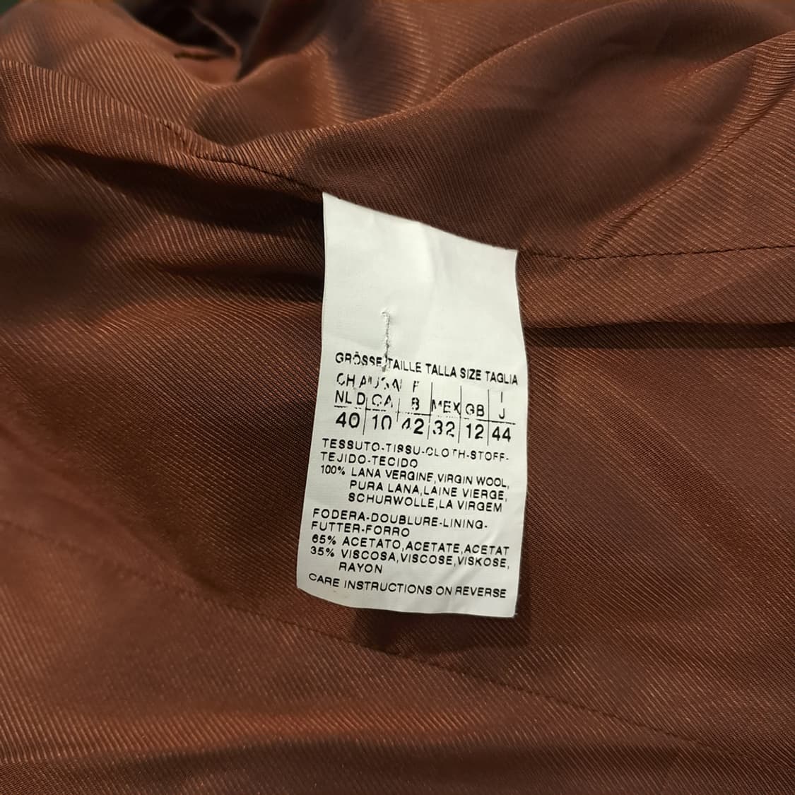 CN583 L 막스마라 테라코타 버진울 벨티드 자켓 상품이미지8
