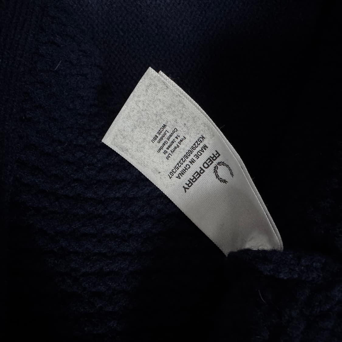 프레드페리 램스울 투웨이 집업자켓 S사이즈 상품이미지3