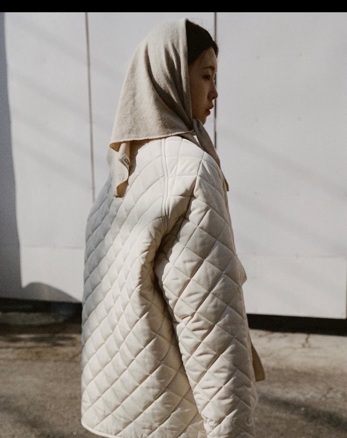 트렁크프로젝트 퀼팅 자켓 아이보리 S 상품이미지6