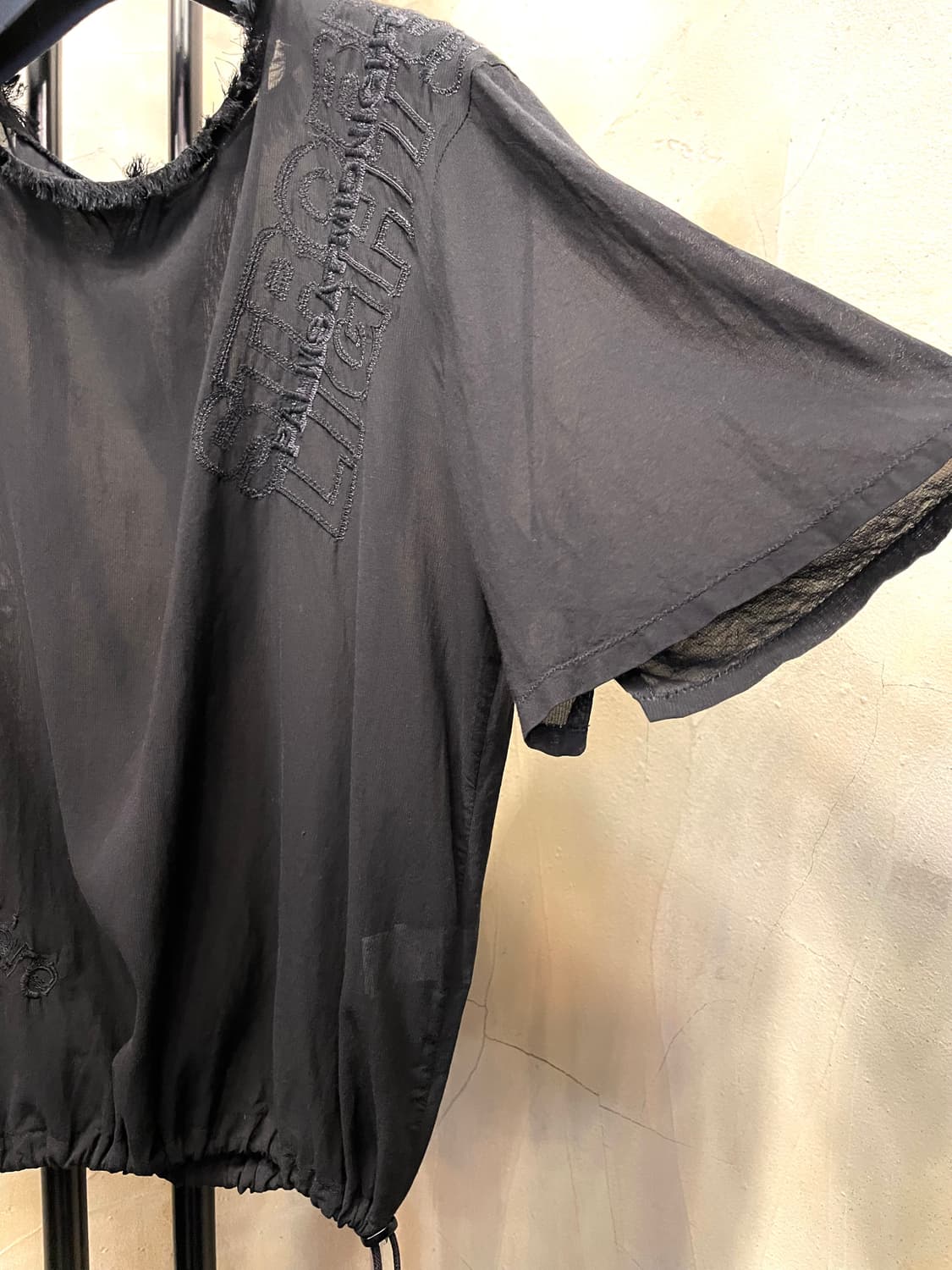 타임 시스루 반팔 블라우스 55~66 상품이미지1