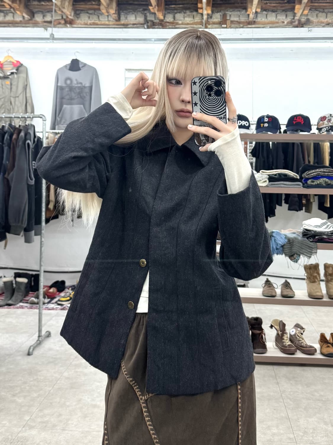 Krizia 울 자켓 상품이미지1