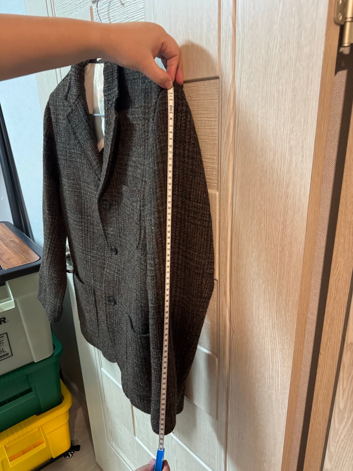 빔즈 플러스 해리스트위드 자켓 L사이즈 상품이미지9