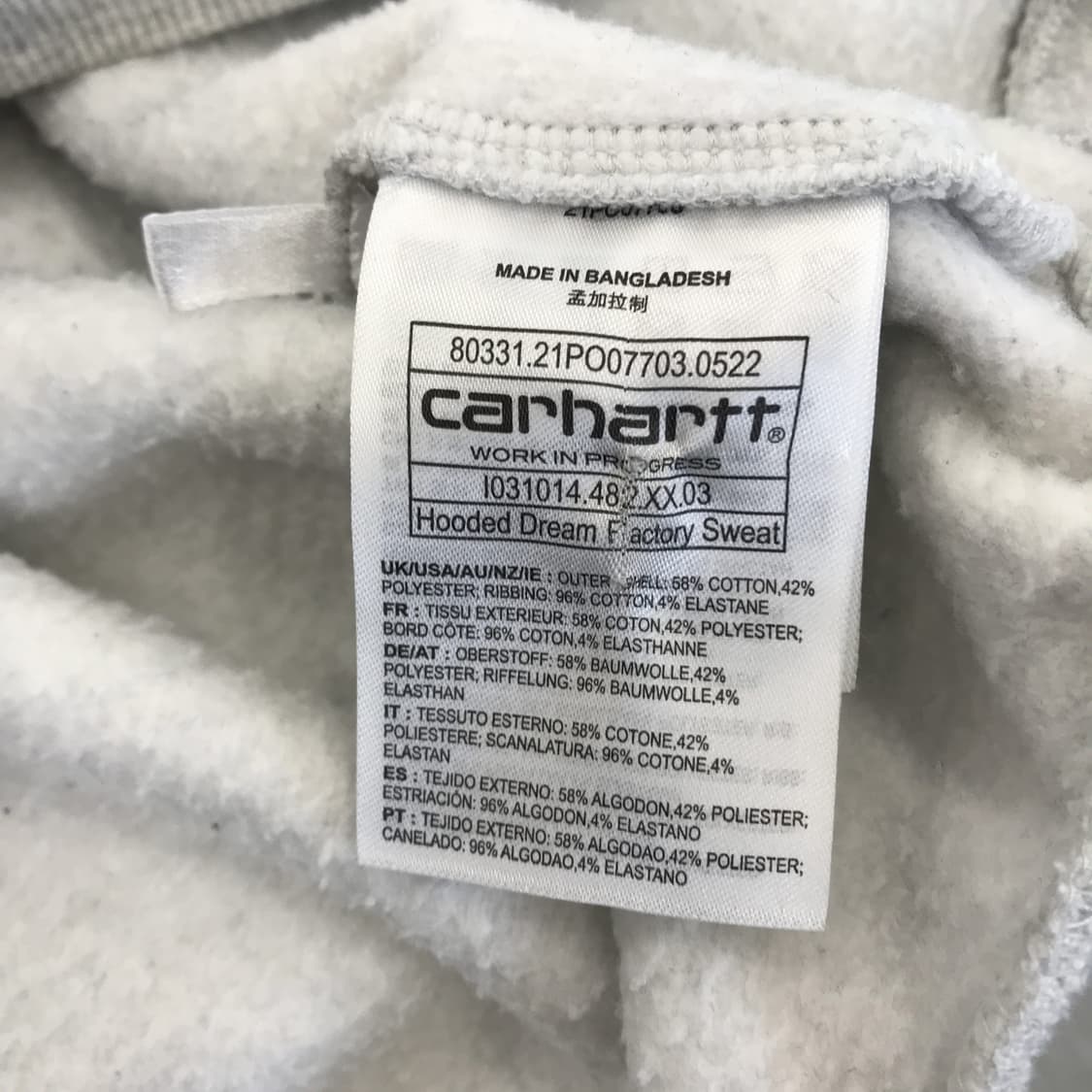 칼하트 WIP 드림팩토리 후드 [2XL] 상품이미지6