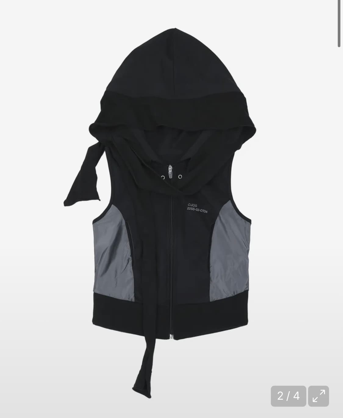오호스 Muffler Boxer Hoodie Zip-up / Black 상품이미지2
