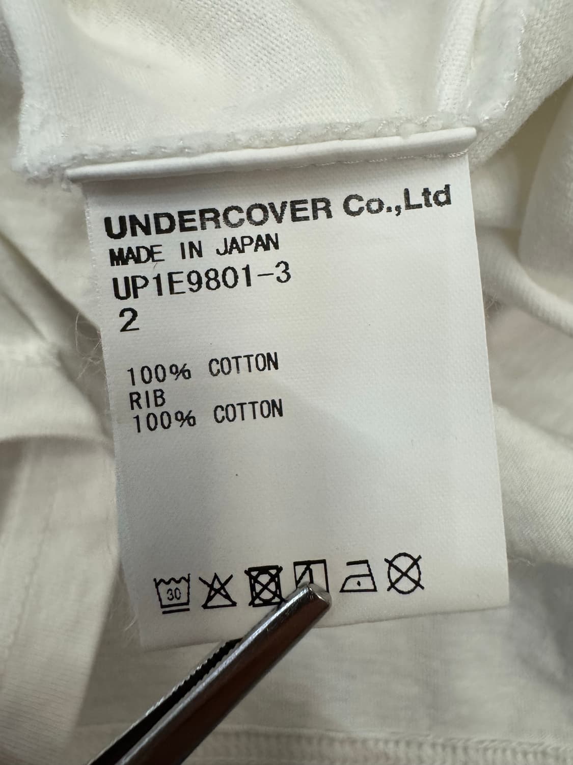 [2] 언더커버 Anatomicouture 티셔츠 화이트  상품이미지8