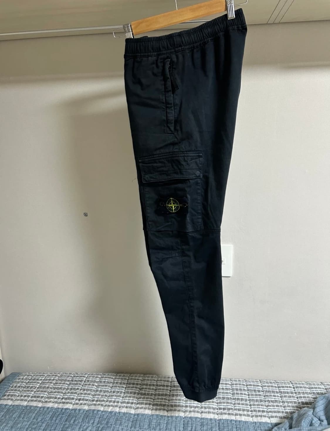 스톤아일랜드 블랙 카고 바지 28 백화점 한글택 상품이미지2